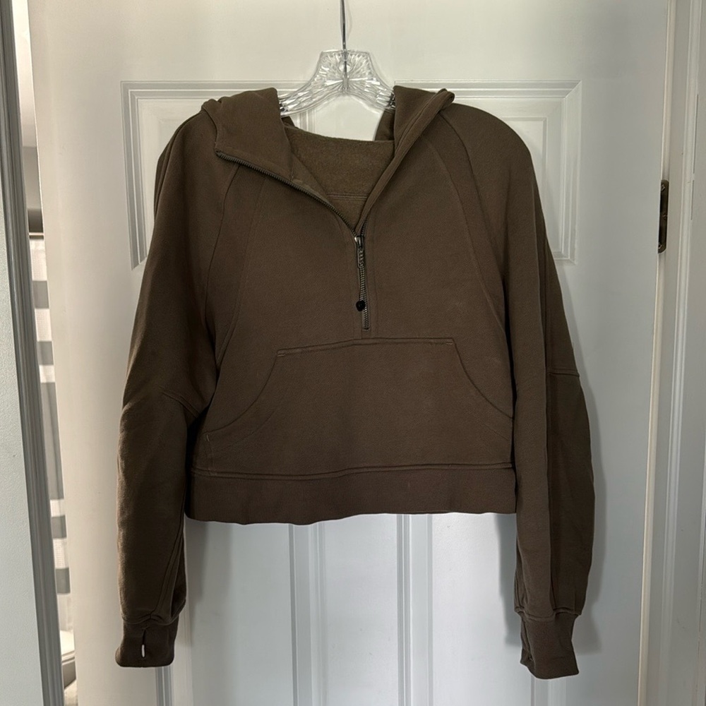 Lululemon XS/S Brown Scuba Hooded